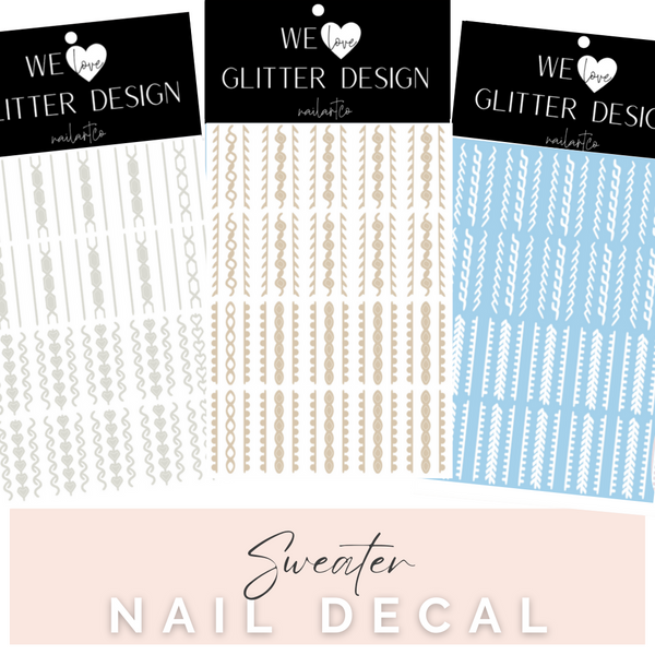 Nail Decal - Sweater Collection