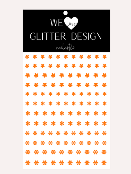 Mini Flowers Nail Decal | (Select Color)
