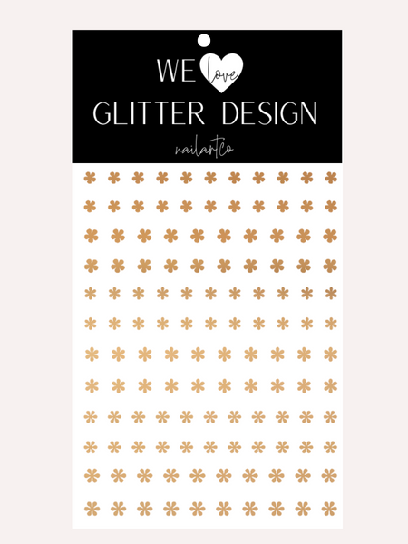 Mini Flowers Nail Decal | Chrome (Select Color)