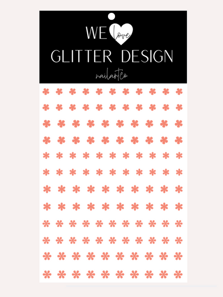 Mini Flowers Nail Decal | (Select Color)