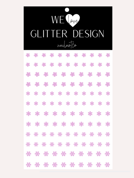 Mini Flowers Nail Decal | (Select Color)