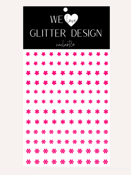 Mini Flowers Nail Decal | (Select Color)