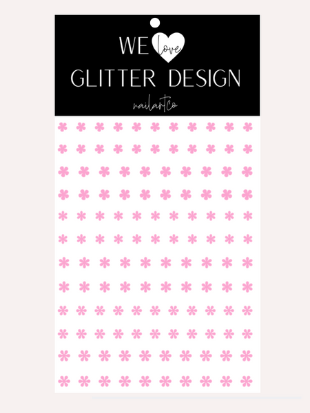 Mini Flowers Nail Decal | (Select Color)