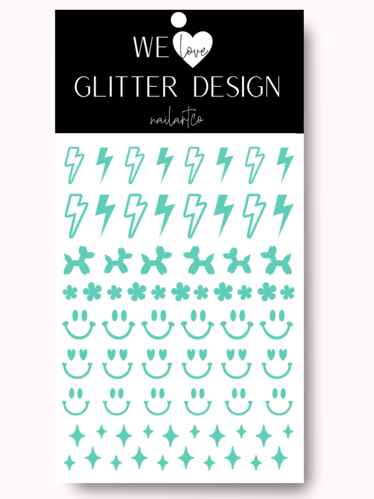 Retro (Design 1) Nail Decal | Mint