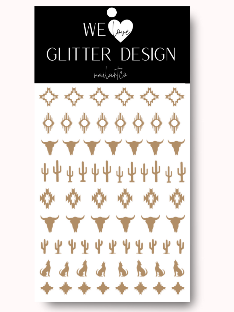 Southwestern Nail Decal | Light Brown