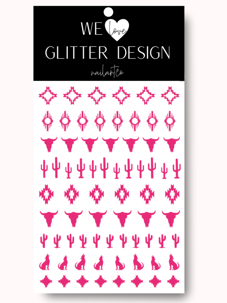 Southwestern Nail Decal | Pink