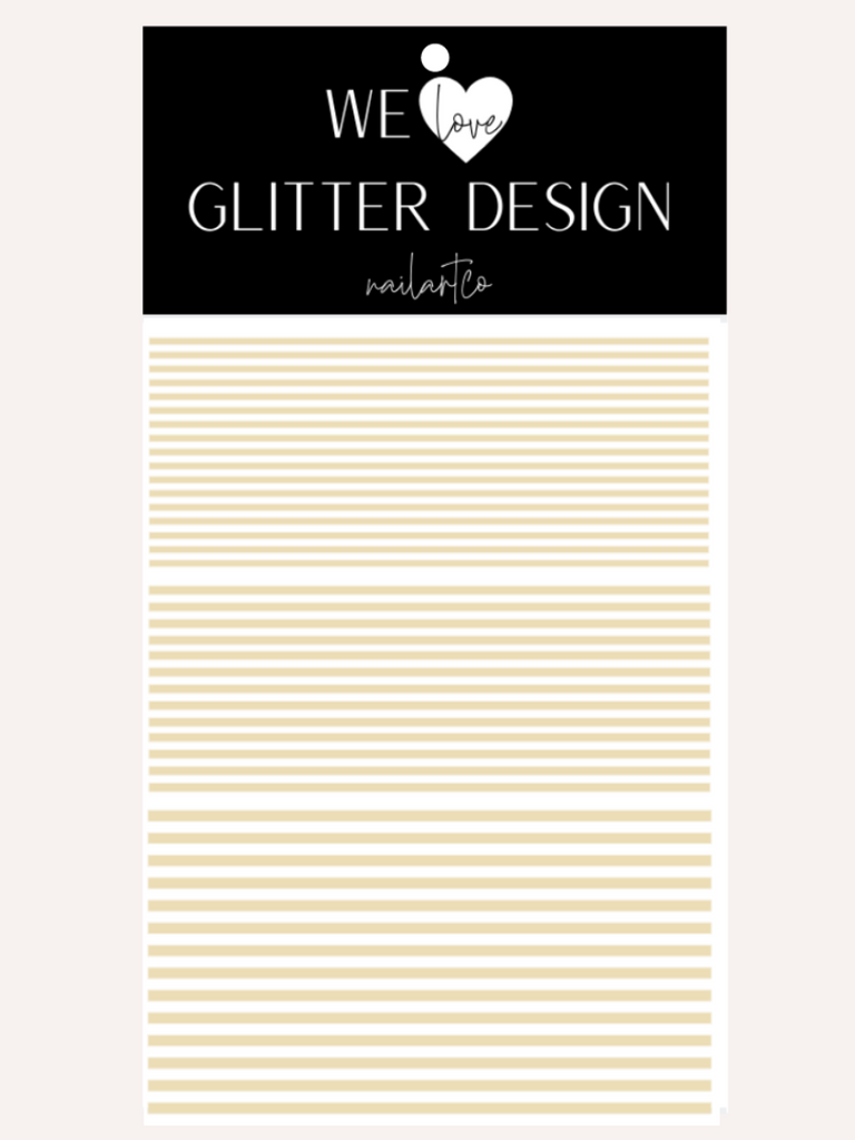 Stripes Nail Decal | Beige