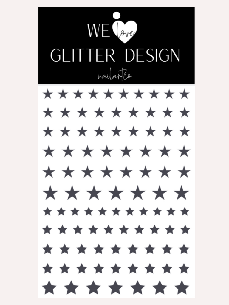 All Stars Nail Decal | Dark Grey