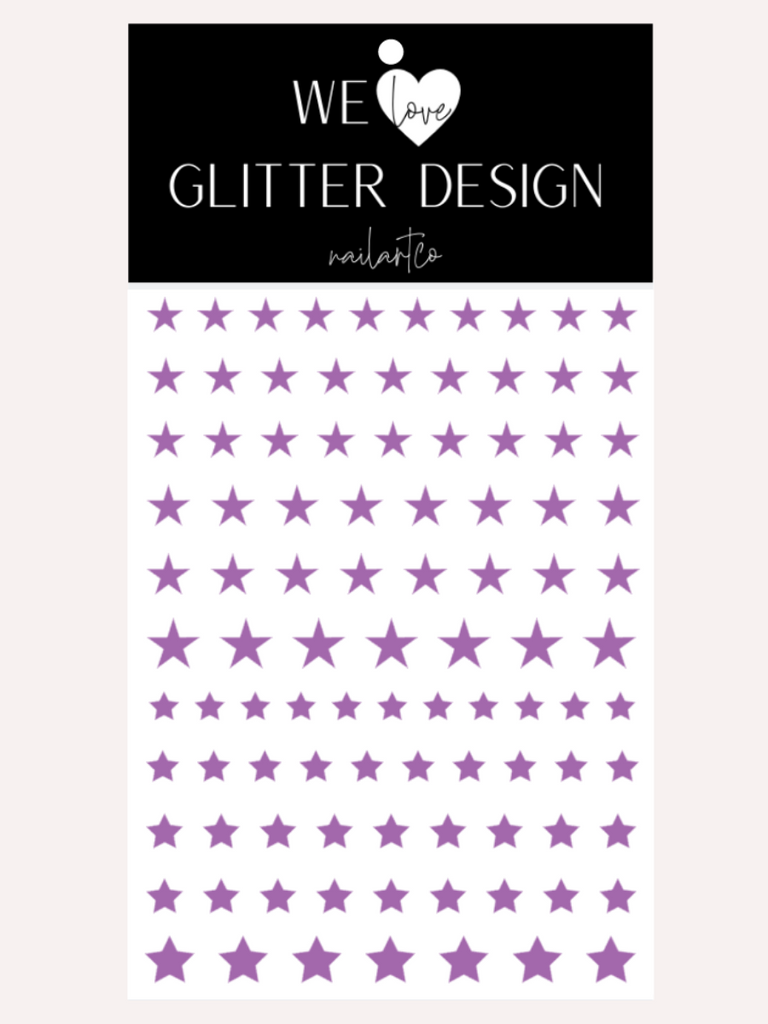 All Stars Nail Decal | Lavender