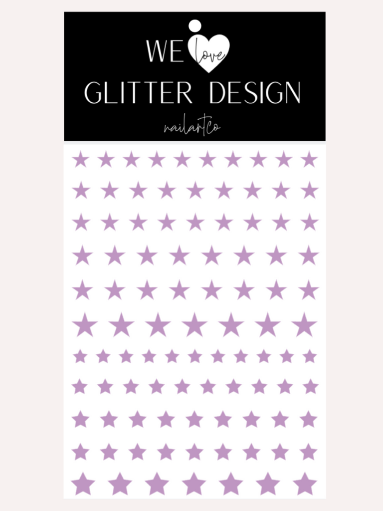 All Stars Nail Decal | Lilac