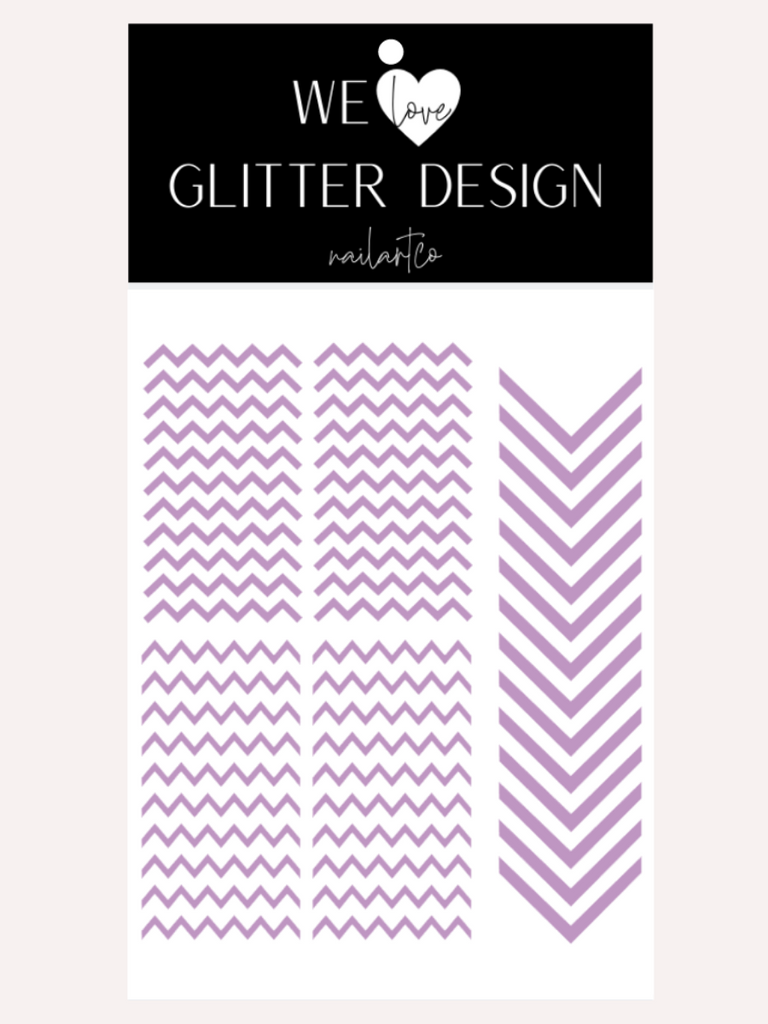Chevron Nail Decal | Lilac