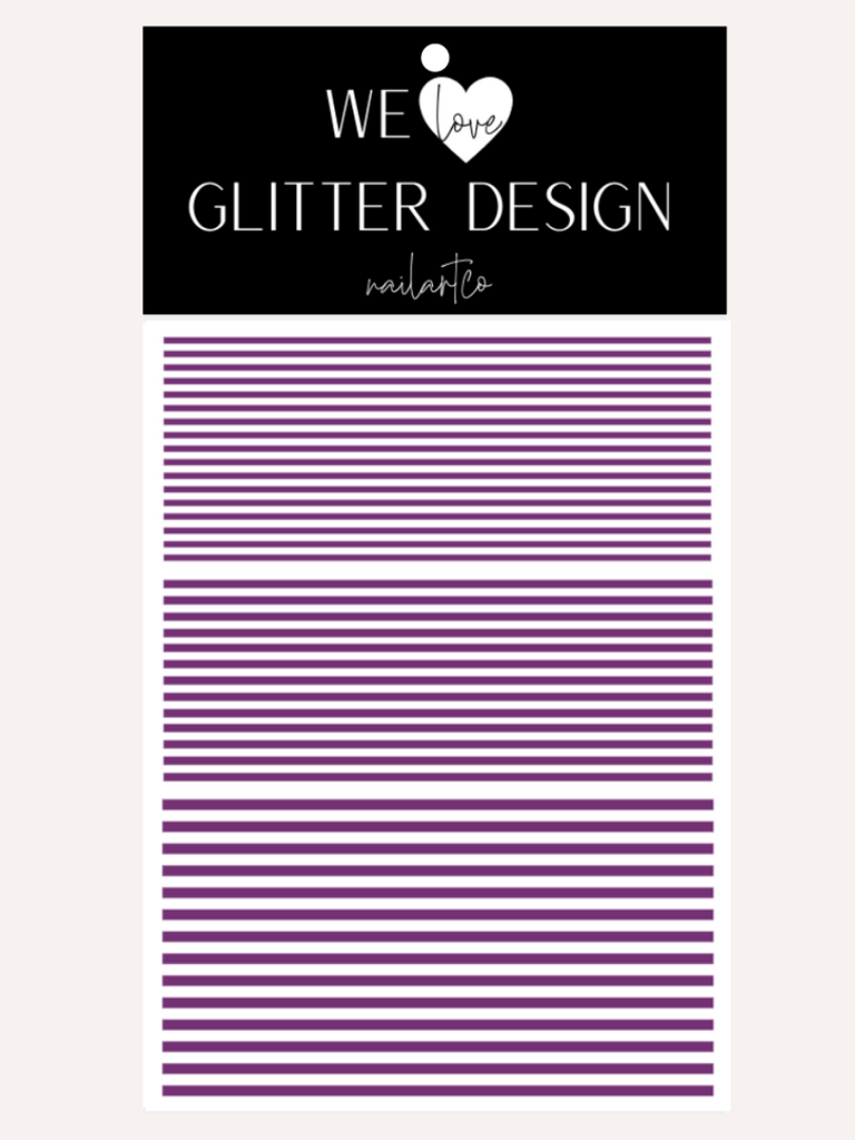 Stripes Nail Decal | Violet