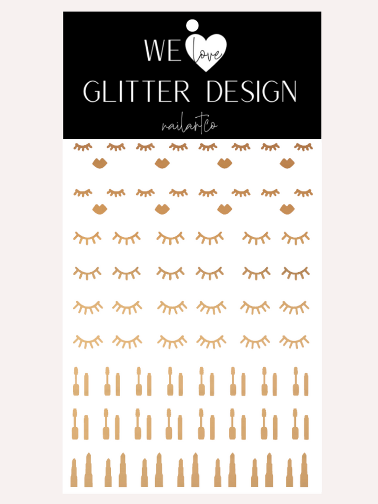 Beauty Nail Decal | Chrome // Light Gold