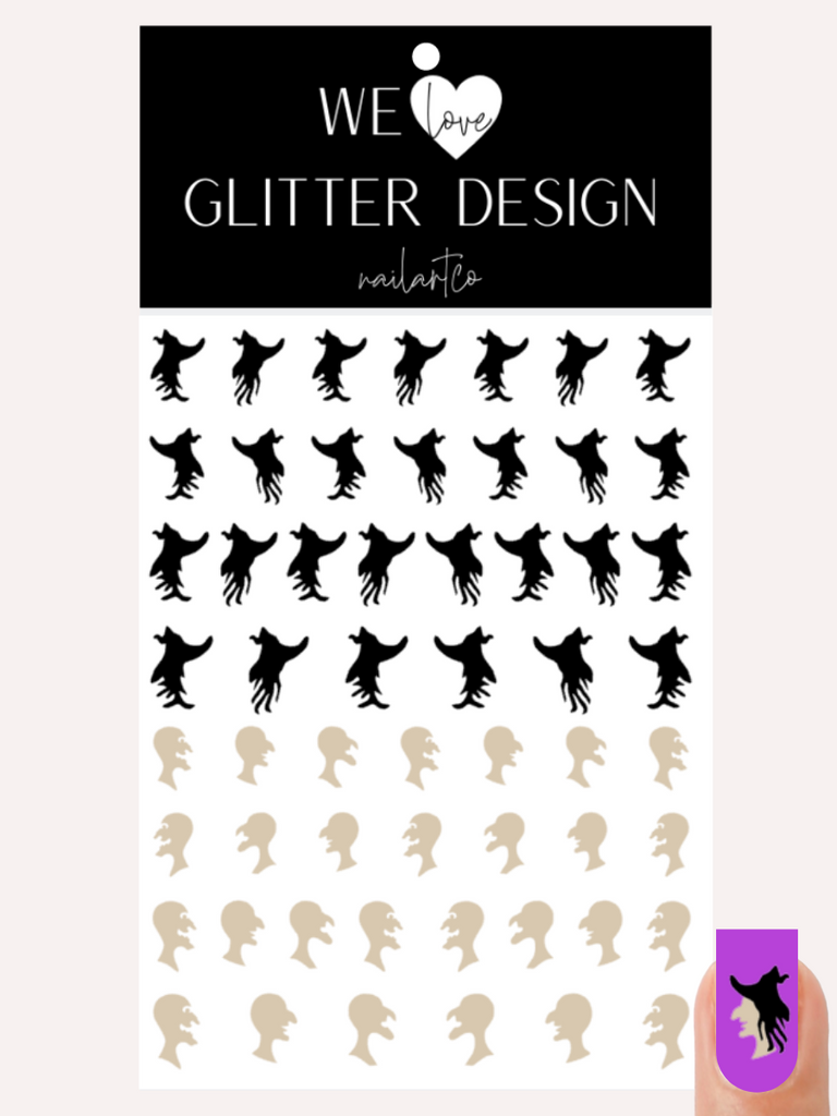 Witches Face & Hat  | Beige