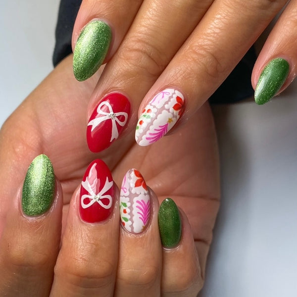 Bow & Ribbon Nail Decal | (Choose Color)