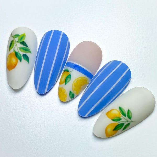 Striping Tape Nail Decal | White