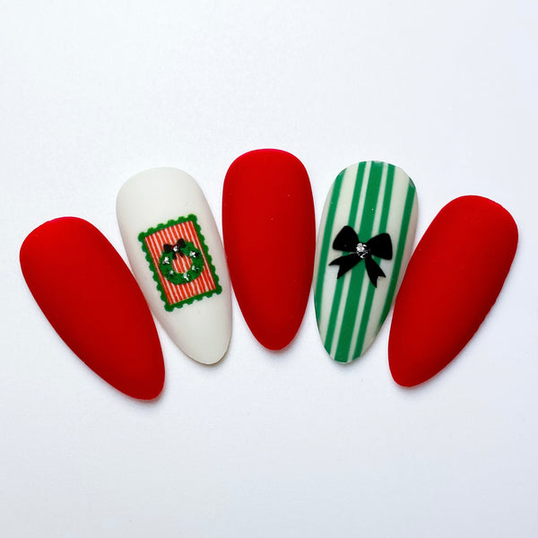 Bow & Ribbon Nail Decal | (Choose Color)