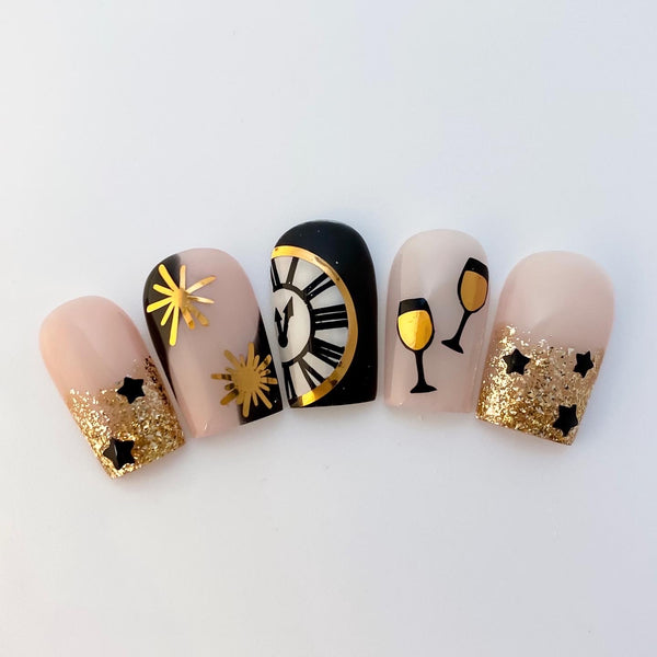 Confetti Nail Decal | Black