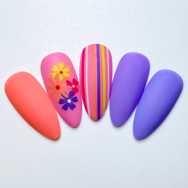 Stripes Nail Decal | Pink