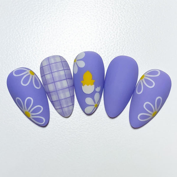 Chick & Egg Nail Decal | Yellow