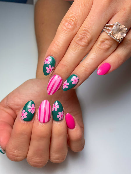 Stripes Nail Decal | Pink