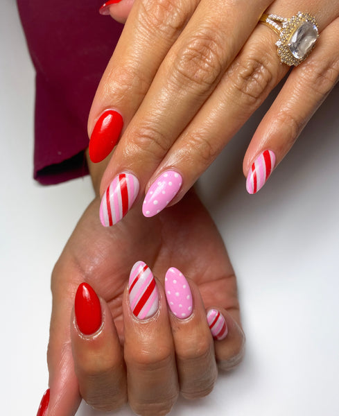 Stripes Nail Decal | Soft Pink