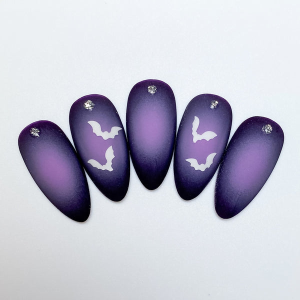 All Bats Nail Decal | White