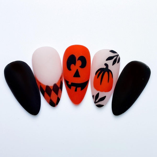 Jack-O-Lantern Faces DESIGN 1 | Black