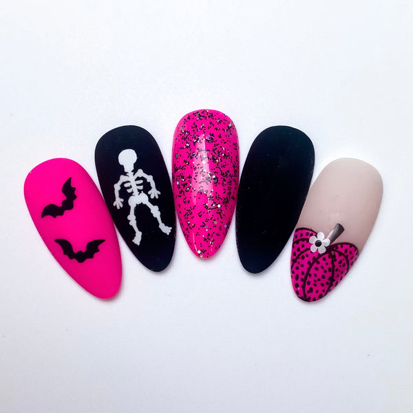 Mr. Bones Nail Decal | White