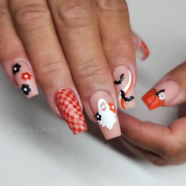 Ghost Nail Decal | White
