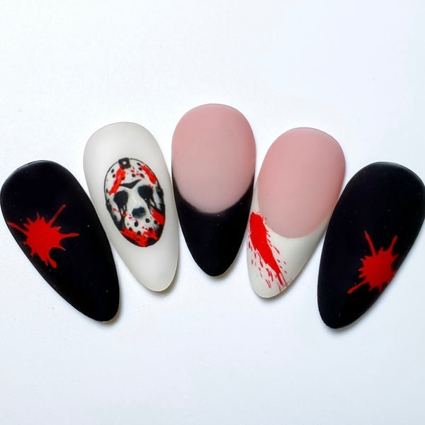 Blood Splatter Nail Decal | Red