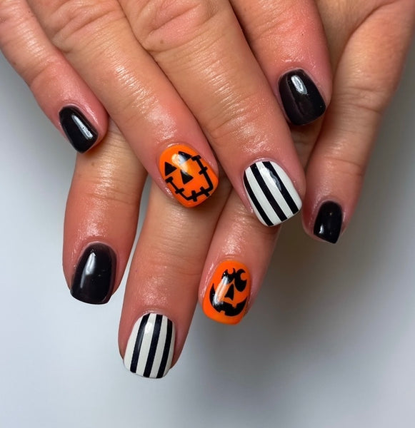 Jack-O-Lantern Faces DESIGN 2 | Black