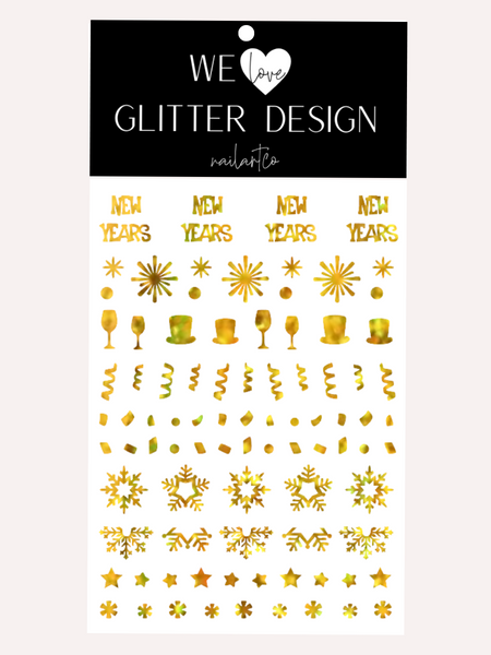 New Years Celebration | Holo Sparkle Gold
