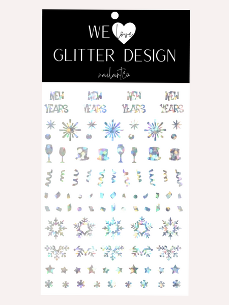 New Years Celebration | Holo Sparkle Silver