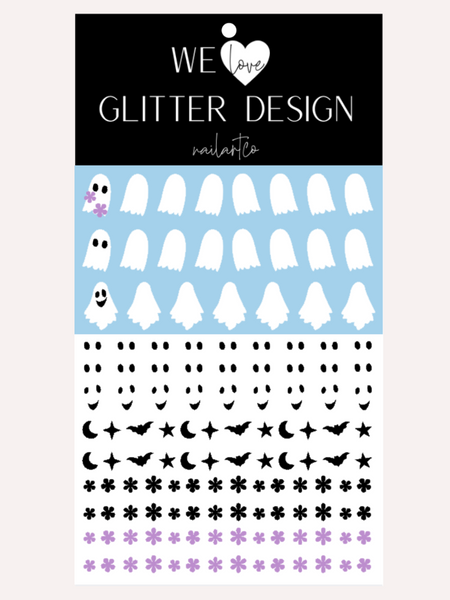 Floral Ghost Nail Decal | Sweet Lilac