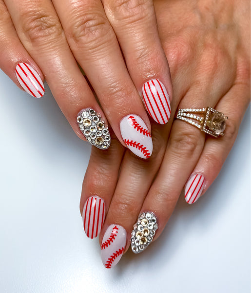Striping Tape Nail Decal | Red