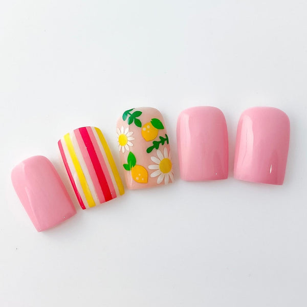 Stripes Nail Decal | Soft Pink