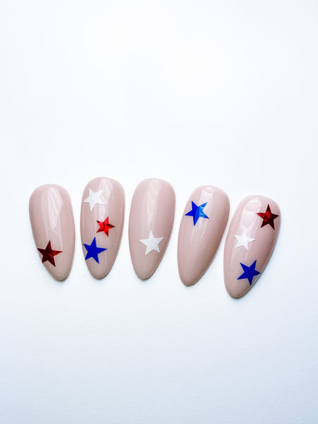All Stars Nail Decal | White