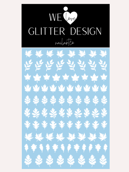 Leaves (Design 3) Nail Decal | (Choose Color)