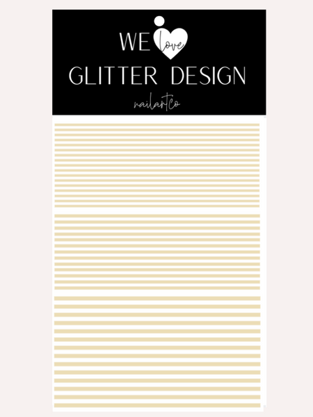 Stripes Nail Decal | Beige