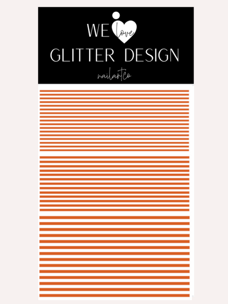 Stripes Nail Decal | Nut Brown