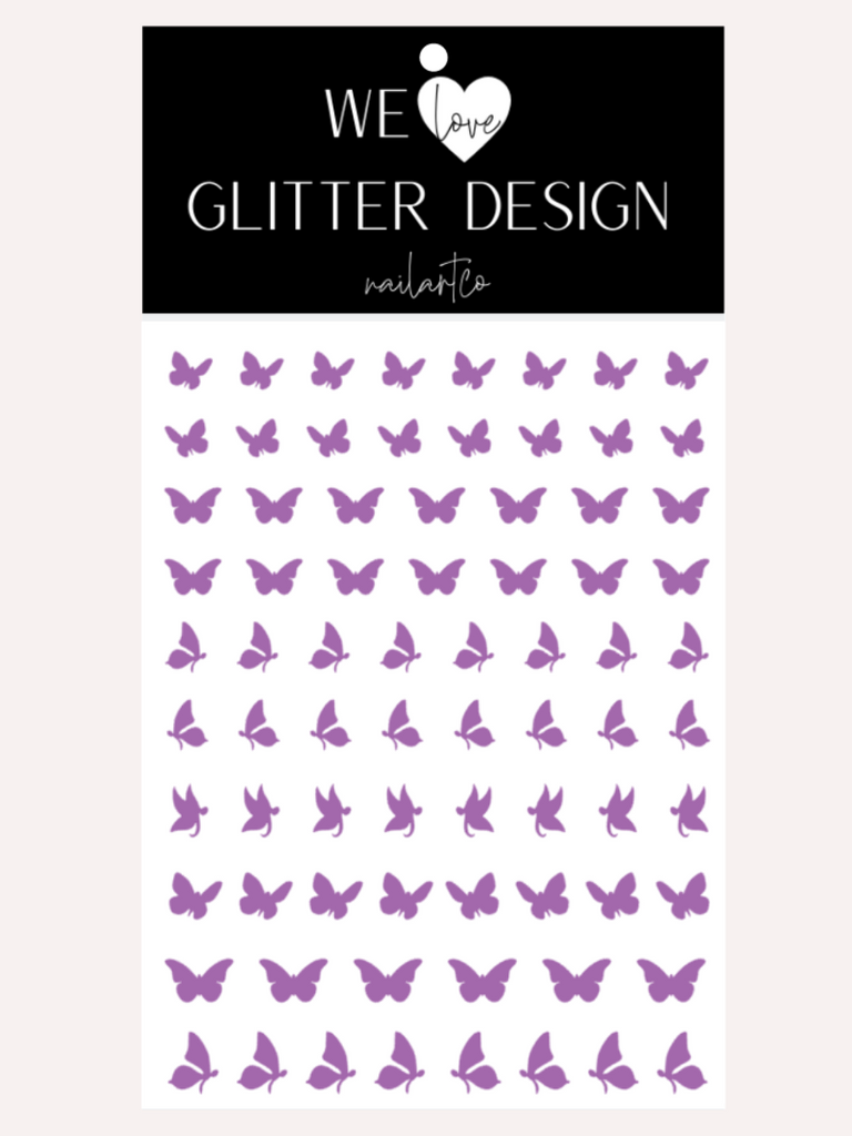 Butterfly Nail Decals | Lavender