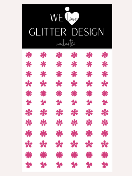 Flower Variety Nail Decal | Pink
