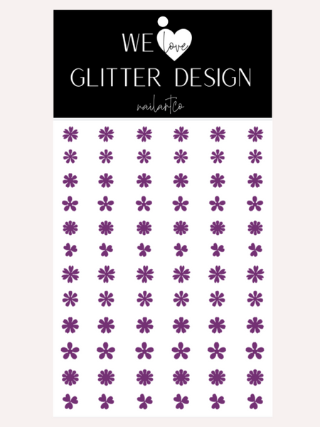 Flower Variety Nail Decal | Violet