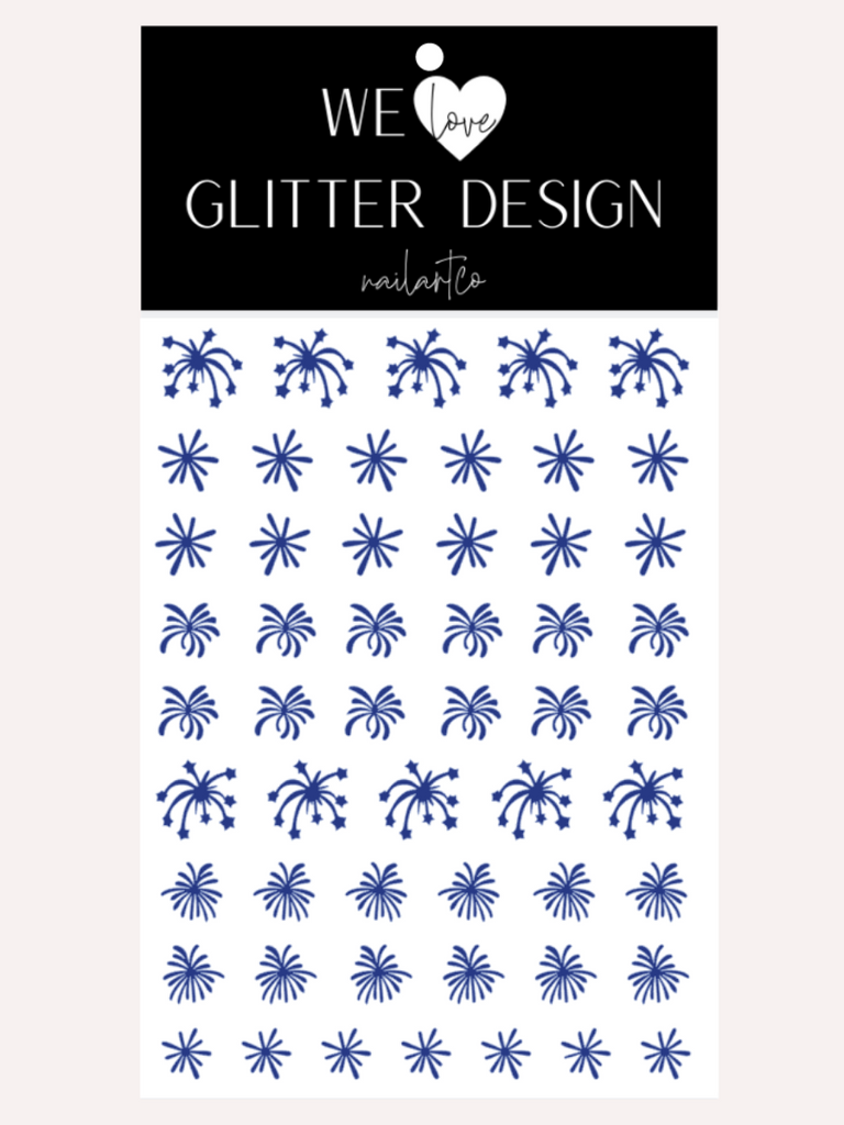 Grand Finale Nail Decal | Blue