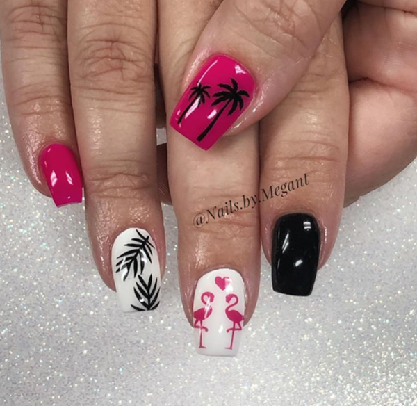 Flamingo Nail Decal | Pink