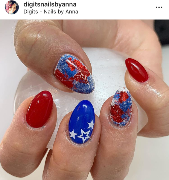 Outline Star Nail Decal | White