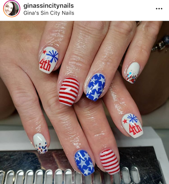 4th of July Nail Decal | Red