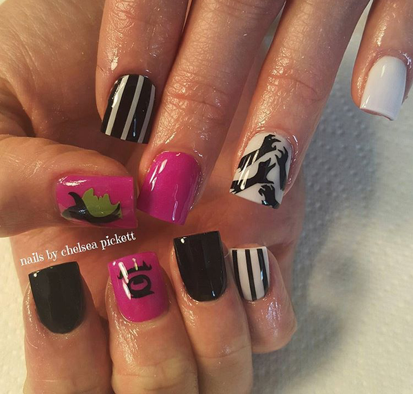 Zombie Nail Decal | Black