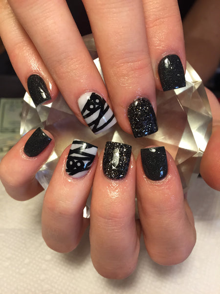Mummified Wrap Nail Decal | Black